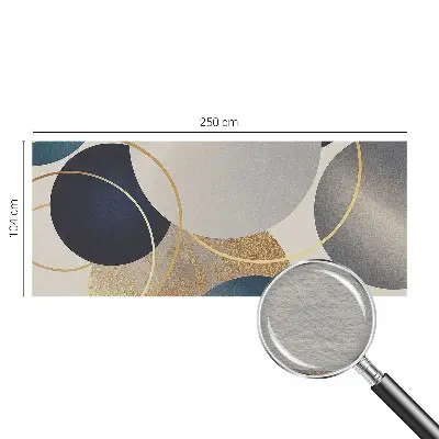 Vlies fotobehang met een patroon van creatieve kringen