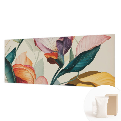 Vliesbehang fotobehang met een kleurrijk bloemenmotief