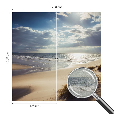 Fotobehang vliesbehang met het motief 'Stralende Kust' voor wanddecoratie