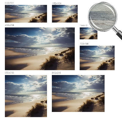 Fotobehang vliesbehang met het motief 'Stralende Kust' voor wanddecoratie