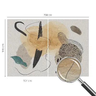 Fotobehang vlies met een abstracte compositie