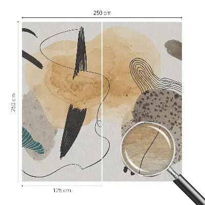 Fotobehang vlies met een abstracte compositie
