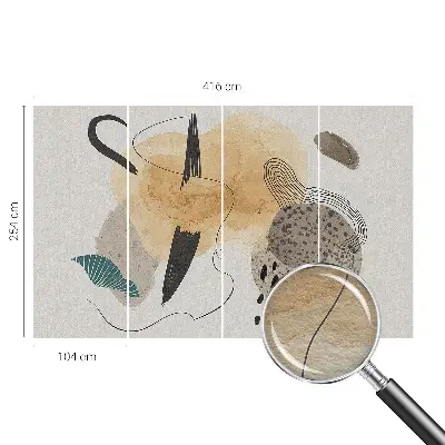 Fotobehang vlies met een abstracte compositie