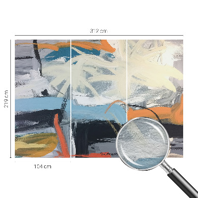 Vliesbehang fotobehang woonkamer Kleurrijke abstractie