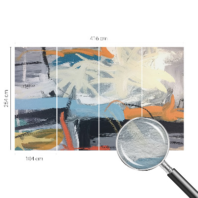 Vliesbehang fotobehang woonkamer Kleurrijke abstractie