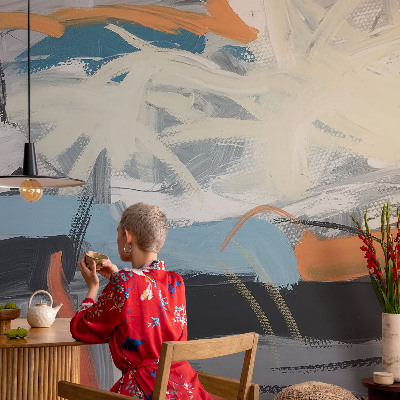 Vliesbehang fotobehang woonkamer Kleurrijke abstractie
