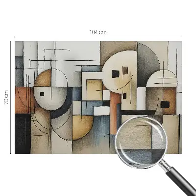 Vlies fotobehang op maat met een geometrisch harmonieus ontwerp