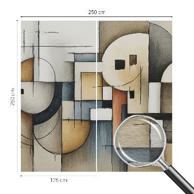 Vlies fotobehang op maat Geometrische harmonie