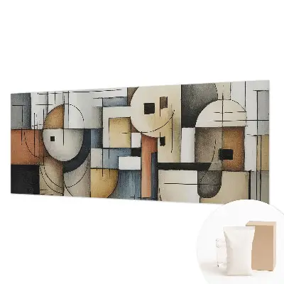 Vlies fotobehang op maat met een geometrisch harmonieus ontwerp