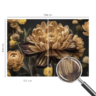 Fotobehang met een bloemig elegant ontwerp