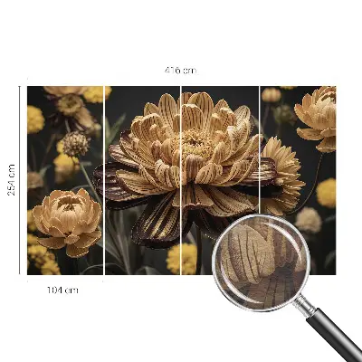 Fotobehang met een bloemig elegant ontwerp
