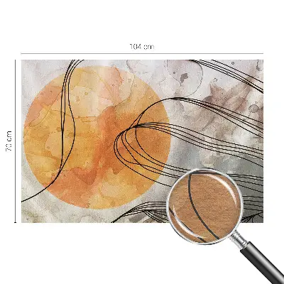 Sfeervol fotobehang met een harmonieuze abstracte print