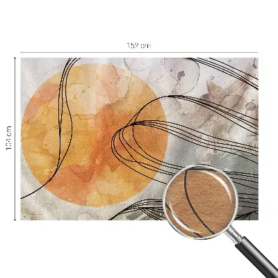 Sfeervol fotobehang met een harmonieuze abstracte print