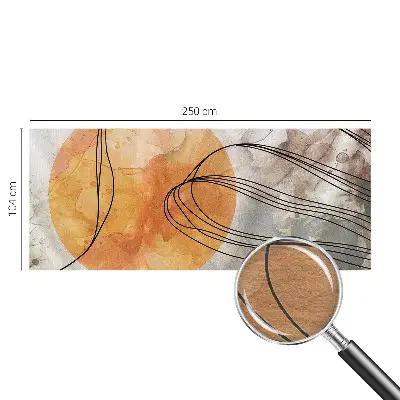 Sfeervol fotobehang met een harmonieuze abstracte print