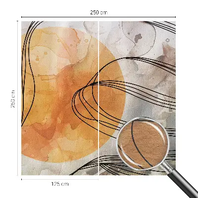 Sfeervol fotobehang met een harmonieuze abstracte print
