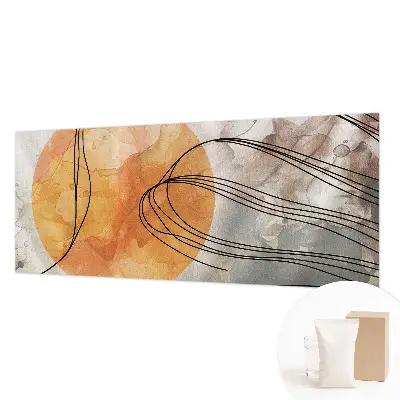 Sfeervol fotobehang met een harmonieuze abstracte print