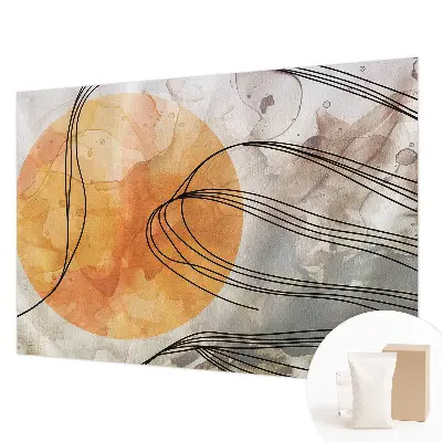 Sfeervol fotobehang met een harmonieuze abstracte print