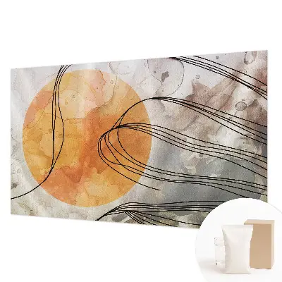 Sfeervol fotobehang met een harmonieuze abstracte print