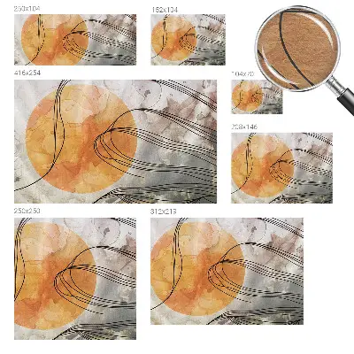 Sfeervol fotobehang met een harmonieuze abstracte print