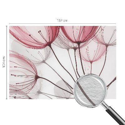 Sfeervol fotobehang met bloemensilhouetten