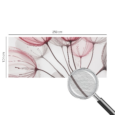 Sfeervol fotobehang met bloemensilhouetten