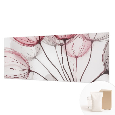 Sfeervol fotobehang Bloemensilhouetten