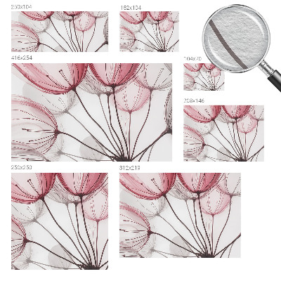 Sfeervol fotobehang Bloemensilhouetten