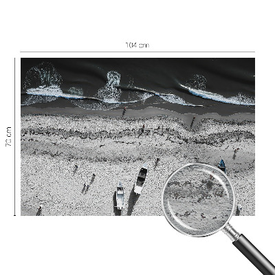 Muur behang Rust aan het strand