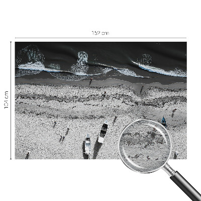 Muur behang Rust aan het strand