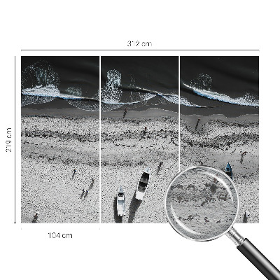 Muur behang Rust aan het strand