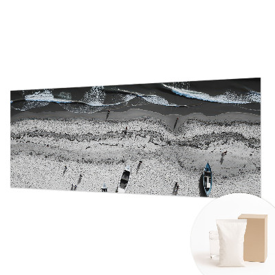 Muurbehang met een rustgevend strandmotief