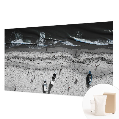 Muurbehang met een rustgevend strandmotief