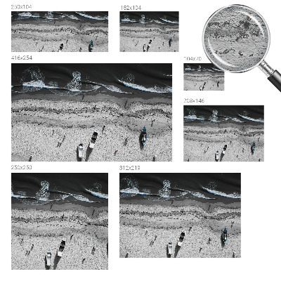 Muur behang Rust aan het strand