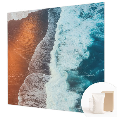 Behang met print met het motief 'Mariene symbiose'