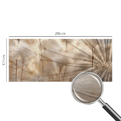 Fotobehang op maat Subtiele paardenbloemen