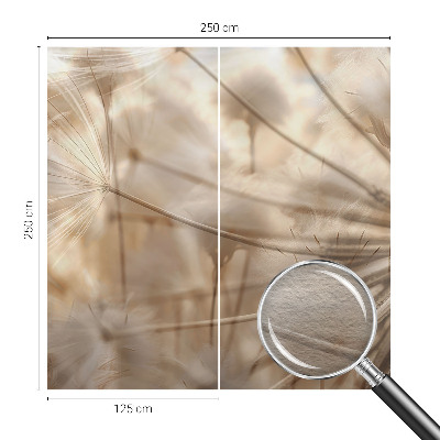 Fotobehang op maat Subtiele paardenbloemen