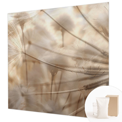 Fotobehang op maat Subtiele paardenbloemen