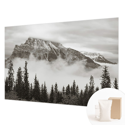 Fotobehang naadloos met een berglandschap