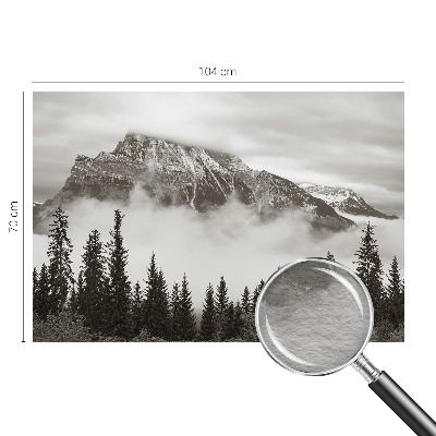 Fotobehang naadloos met een berglandschap