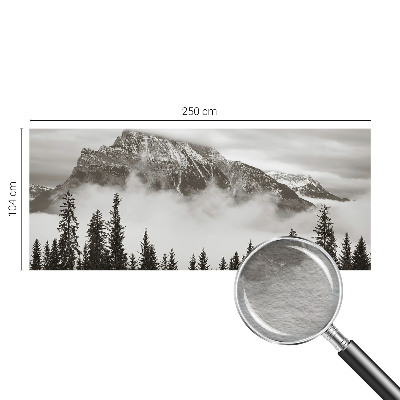 Fotobehang naadloos met een berglandschap