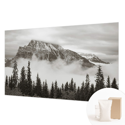 Fotobehang naadloos met een berglandschap