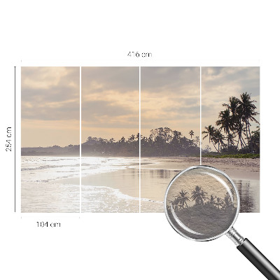 Naadloos fotobehang Ochtend op het strand