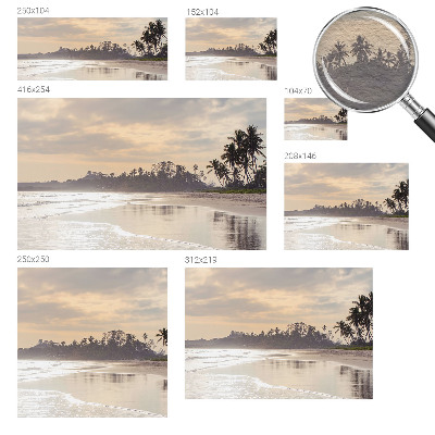 Naadloos fotobehang Ochtend op het strand