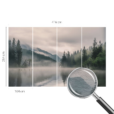 Fotobehang voor slaapkamer met een atmosfeer van een meer