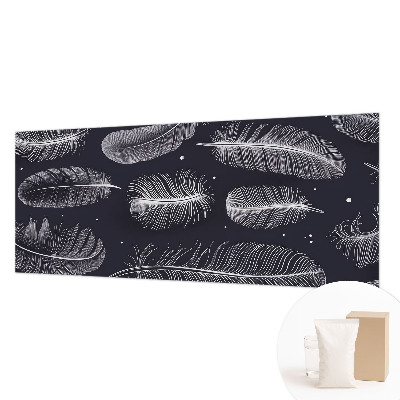 Fotobehang voor de woonkamer Subtiele veren