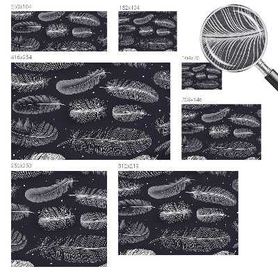 Fotobehang voor de woonkamer Subtiele veren