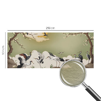 Premium fotobehang met een elegante natuurrijke print