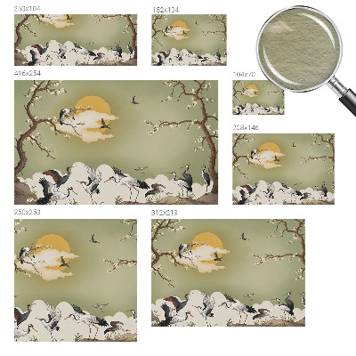 Premium fotobehang met een elegante natuurrijke print