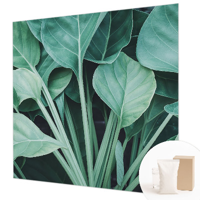 Hoogwaardig fotobehang met een groene natuurrijke print