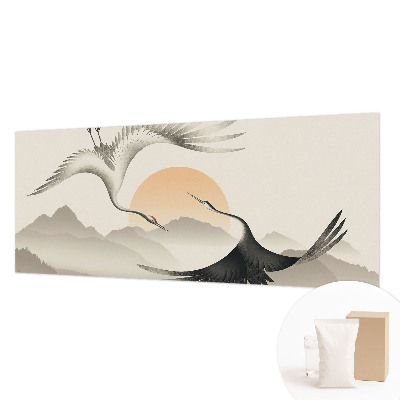 Kwalitatief fotobehang met Oosterse kraanvogels als ontwerp